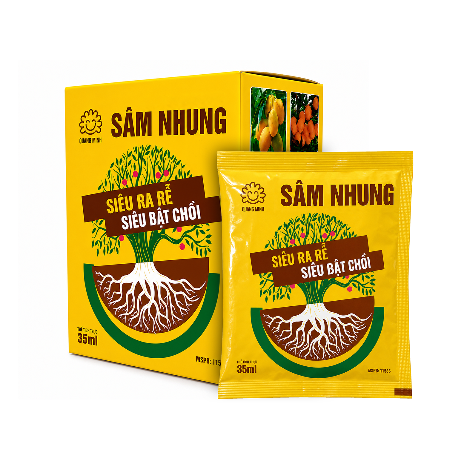 SIÊU KÍCH RỄ SÂM NHUNG VINO XANH – GIẢI PHÁP PHỤC HỒI CÂY SUY YẾU, BẬT RỄ MẠNH, XANH LÁ NHANH